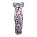 Adrianna Papell Women's Metallic Floral Column Gown