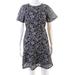 Pre-ownedLauren Ralph Lauren Womens Floral Lace Short Sleeve Flare Dress Black Size 2P