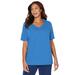 Catherines Women's Plus Size Suprema Mosaic Creek Tee