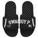 Men's ISlide Swaggy P Enemies Black Statement Jersey Split Side Sandals