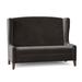 Fairfield Chair Brinkley 58.5" Armless Settee w/ Reversible Cushions Polyester in Black/Brown | 44.5 H x 58.5 W x 31 D in | Wayfair