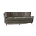 Fairfield Chair Jean-Michel 76" Square Arm Sofa w/ Reversible Cushions, Polyester in Gray/Brown | 34 H x 76 W x 36 D in | Wayfair