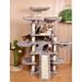 Tucker Murphy Pet™ Lima Pet Heavy Duty 68 Inch Multi-Level Cat Tree Manufactured Wood in Pink/Brown | 68 H x 46.5 W x 30.5 D in | Wayfair