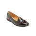 Wide Width Women's The Aster Slip On Flat by Comfortview in Black (Size 12 W)