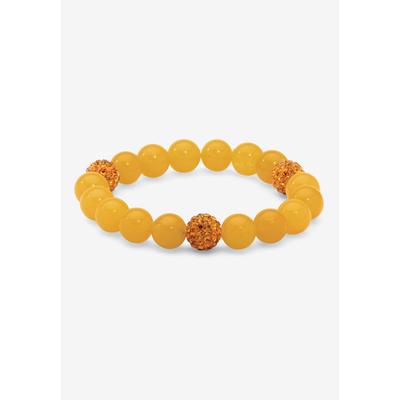 Women's Simulated Birthstones Agate Stretch Bracelet 8" by PalmBeach Jewelry in November