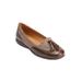 Extra Wide Width Women's The Aster Slip On Flat by Comfortview in Brown Tweed (Size 8 1/2 WW)