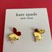 Kate Spade Jewelry | Kate Spade Cubic Zirconia Butterfly Earrings Nwt | Color: Gold | Size: 1/2”