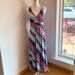 Lilly Pulitzer Dresses | Lilly Pulitzer Maxi Dress In Overboard Stripe | Color: Blue/Orange | Size: M