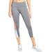 Athleta Pants & Jumpsuits | Athleta Colorblock Sonar Capri Mid-Rise Leggings S | Color: Gray/White | Size: S