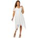 Plus Size Women's Lace Handkerchief Dress by Jessica London in White (Size 16 W)