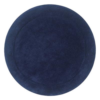 Bloomfield Round Bath Rug Collection by Home Weavers Inc in Navy (Size 30" ROUND)