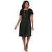 Plus Size Women's Fit & Flare Dress by Jessica London in Black (Size 14 W)