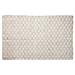 Beehive Modern Collection Area Rug by Home Weavers Inc in White (Size 96" X 120")