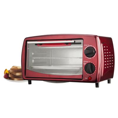 Brentwood TS-345R Red 4-slice Toaster Oven