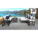 kathy ireland Madison Ave. 10 Piece Outdoor Aluminum Patio Furniture Set 10c