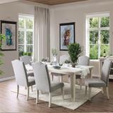 Furniture of America Sope Contemporary White 7-piece Dining Set