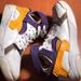 Nike Shoes | Nike Huarache Sneakers Size 5.5 Youth | Color: Gold/Purple | Size: 5.5b