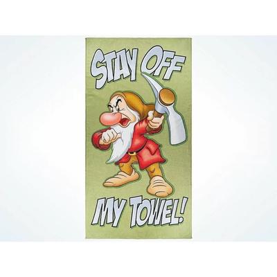 Disney Bath | Disney Parks Grumpy Stay Off My Towel Beach Towel | Color: Green/Red | Size: Os
