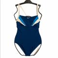 Nike Swim | Nike Blue Criss Cross Back One Piece Swimsuit | Color: Blue | Size: 8