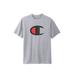 Men's Big & Tall Large Logo Tee by Champion® in Heather Grey (Size 2XL)
