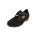 Wide Width Women's The Stacia Mary Jane Flat by Comfortview in Black (Size 11 W)