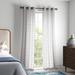 Langley Street® Gavril Solid Color Semi-Sheer Grommet Curtain Panels Polyester in Gray | 84 H in | Wayfair E443C5EA15434392AC9C40BFDA0360C8