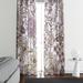 Folk N Funky Greyscale Peony Window Floral Semi-Sheer Curtain Panels Metal | 52 H in | Wayfair WC403-4052