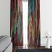 Folk N Funky Swirls Window Abstract Semi-Sheer Single Curtain Panel Polyester | 61 H in | Wayfair WC417-2061