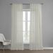 Gracie Oaks Jake-Dean Faux Linen Sheer Curtains for Bedroom, Living Room Curtains for Large Window Single Panel Drape Linen | 96 H in | Wayfair