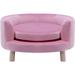Tucker Murphy Pet™ Specialty Pet Sofa Wood/Suede/Faux in Pink | 14 H x 28 W x 28 D in | Wayfair 62706C965E734EF281AD98CC93FFE42C