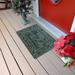 Matterly WaterHog Merry Christmas 20 in. x 30 in. Non-Slip Indoor Outdoor Doormat Synthetics in Green | Wayfair 20250592030