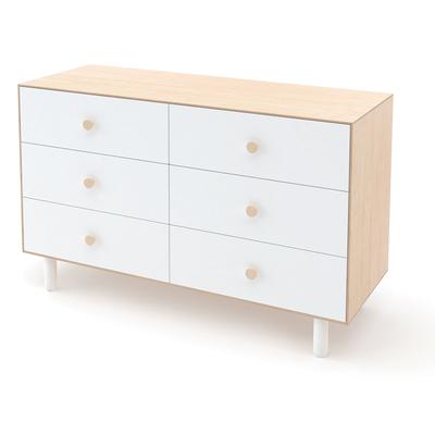 Oeuf 6 Drawer Dresser - Fawn - Birch / White