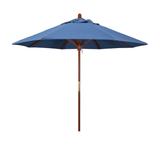California Umbrella 9-ft. Round Marenti Wood-framed Olefin Market Umbrella (No Base)