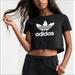 Adidas Tops | Adidas Crop Top | Color: Black/White | Size: M