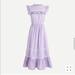 J. Crew Dresses | Jcrew Tiered Ruffle Dress In Stripe (Purple+White) | Color: Purple/White | Size: Xxs