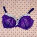 Victoria's Secret Intimates & Sleepwear | Dream Angels Victoria’s Secret Bling Bra | Color: Purple/Silver | Size: 38e (Dd)