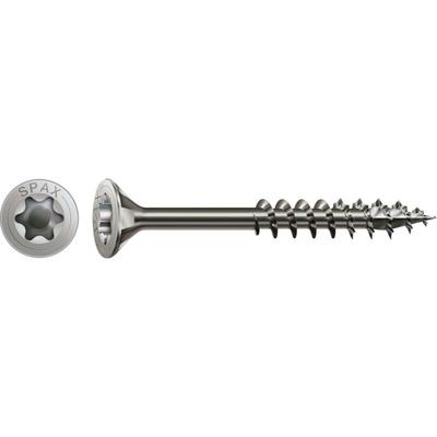 Spax - Edelstahl 4,5 x 60 mm Senkkopf t-star plus Teilgewinde 4CUT Edelstahl rostfreiei A2 100 Stk Image