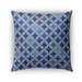 Kavka Designs blue large diamond blue outdoor pillow with insert