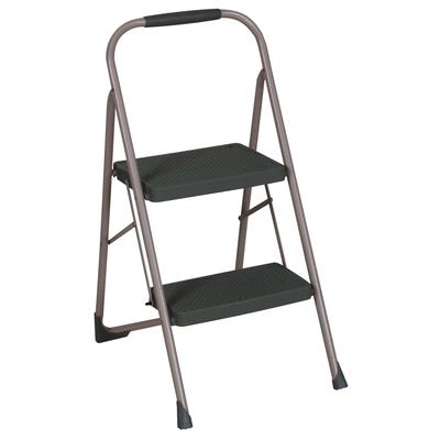 COSCO 2-Step Big Step, Steel Step Stool with Rubber Hand Grip