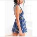 Urban Outfitters Dresses | Kimchi Blue Women's Floral Mock Neck Playsuit | Color: Blue/Pink | Size: Xs