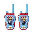 Dickie Toys – Feuerwehrmann Sam Walkie Talkies – 2 Funkgeräte, speziell für Kinder ab 4 Jahren entwickelt, bis zu 100 m Reichweite, Spielzeug-Funkgeräte rot