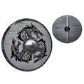 Dragon Viking Wooden Grey Shield 30" Battle Ready Medieval Armor Shield Gifts