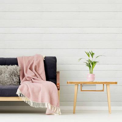 Black and White Shiplap Peel and Stick Removable Wallpaper 5005