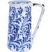Ceramic Blue and White Floral Pitcher or Vase