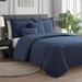 Clara Clark Bedspread Quilt Set - Embossed Pinsonic Lightweight Coverlet Set
