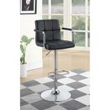 Ellis Chrome Adjustable Bar Stool with Arms