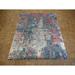 Hand Knotted Multi Colored Modern with Wool & Silk Oriental Rug (8'1" x 10'1") - 8'1" x 10'1"