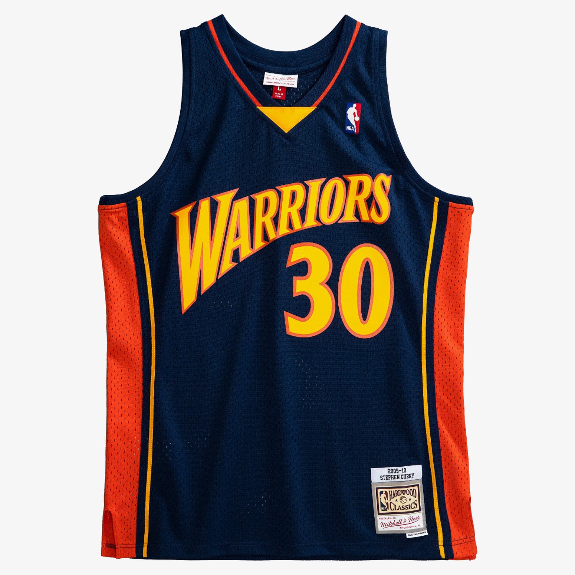 Maillot Swingman Extérieur Golden State Warriors 2009-10 Mitchell & Ness – Bleu marine – Steph Curry - Homme Taille: L