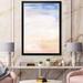 East Urban Home Pastel Abstract w/ Dark Pink & Beige Spots - Picture Frame Painting on Canvas in Blue | 24 W in | Wayfair