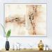 East Urban Home Abstract Yelllow Beige Red & Pink Spots Pastel - Floater Frame Painting on Canvas Canvas | 12 H x 20 W x 1 D in | Wayfair